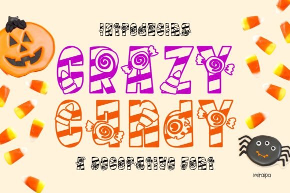 Crazy Candy: A Playful Typeface for Celebrations and Kids' Projects