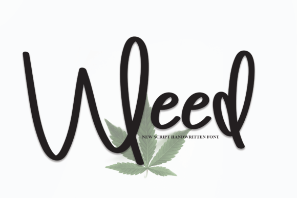 Discover the Elegant Charm of the Weed Handwritten Font