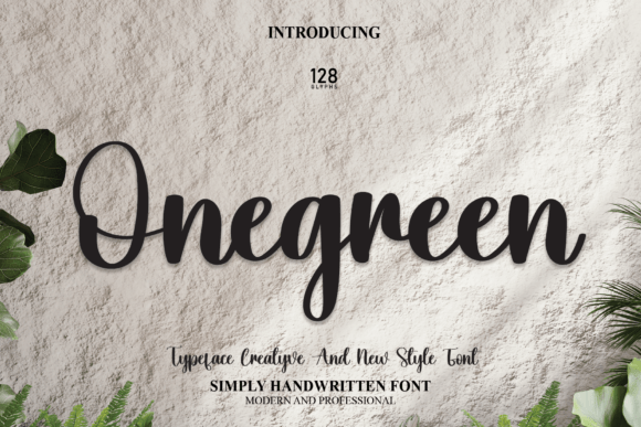 Discovering Onegreen: A Fresh Take on Handwritten Elegance