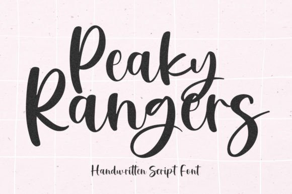 Peaky Rangers: A Modern Calligraphy Font for Creative Projects