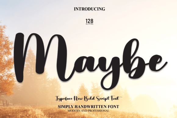 The Artistic Flow of the Maybe Font